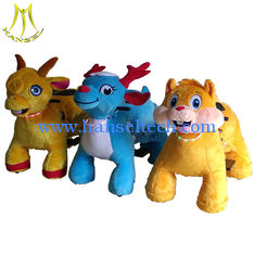 China Hansel    plush toys stuffed animals on wheels plush animal electric scooter Guangzhou supplier