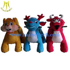 China Hansel coin operated electric plush motorized animals pony scooter ride on parties supplier