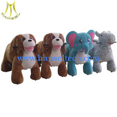 China Hansel coin and non coin walking plush animal car toys for amusement park supplier
