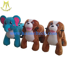 China Hansel outdoor playground unicorn motorized plush animal electric scooter supplier