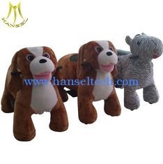 China Hansel battery operated plush dog electric scooter ride on toy for kids supplier
