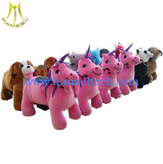 China Hansel plush electrical animal toy car used kiddie ride on animals for children supplier