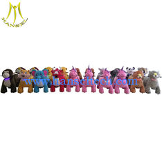 China Hansel plush motorcycle animal scooter riding horse zippy animal toy rides supplier