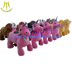 China Hansel kids riding machine funfair plush electric animal rides supplier