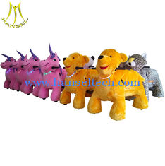 China Hansel happy rides on animal electric amusement plush motorized animal supplier