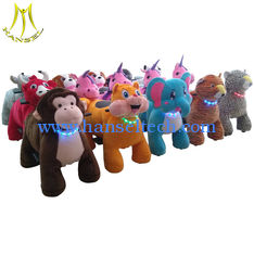 China Hansel plush walking children toys battery operated amusement ride on animal supplier