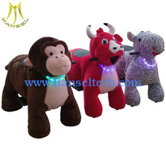 China Hansel children electric outdoor playground game machine ride on plush animal supplier
