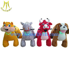 China Hansel entertainment equipment adult ride on toys plush riding animals bike supplier