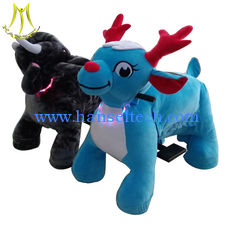 China Hansel  battery operated walking rides zippy coin plush animal scooters in mall supplier