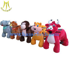 China Hansel plush animals rechargable ride on horse toy animals walking rider supplier