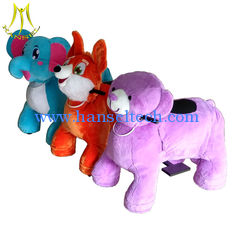 China Hansel amusement park games for mall and plush children ride on animals with necklace supplier