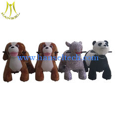 China Hansel  plush dog toys rides child animal car electric walking toys for mall supplier