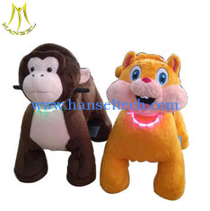 China Hansel  plush four-wheel scooter in mall ride on horse toy pony supplier