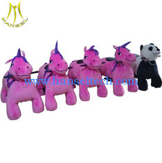 China Hansel Guangzhou factory outdoor plush moving toy car animal ride supplier