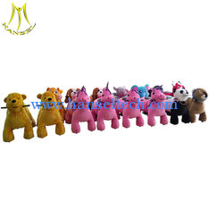China Hansel new kids shopping mall electric ride on plush animal funfair rides supplier