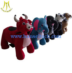 China Hansel playground indoor coin operated kids electric plush animal ride on car supplier