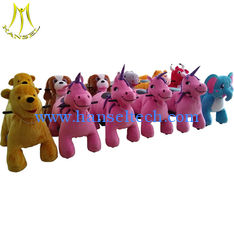 China Hansel Guangzhou indoor coin operated ride on animal plush ride supplier