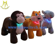 China Hansel 	2018 attraction plush unicorn electric scooter ride on animal toy supplier