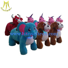 China Hansel  plush toys stuffed animals on wheels battery operated ride animals zoo riders supplier