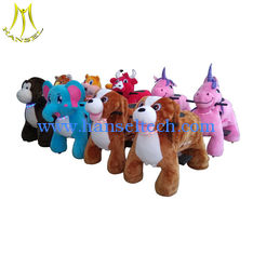 China Hansel  wholesale battery operated coin ridable plush animal supplier