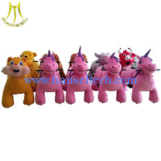 China Hansel coin operated electric ride on animals motorized plush animal ride supplier