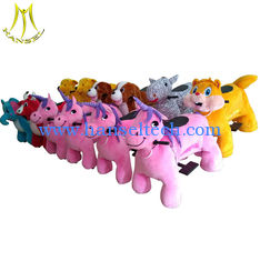 China Hansel wholesale children go kart amusement rides plush ride on animals supplier