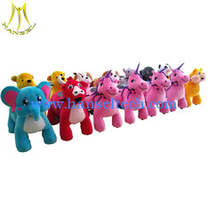 China Hansel amusement kids ride on electric cars plush coin operated kiddie rides supplier