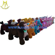 China Hansel amusement park games battery operated motorized plush ride for kids supplier
