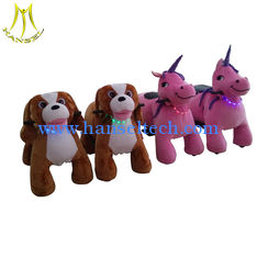 China Hansel   kids horse fun rides coin stuffed animals toy  electric animal toy rider supplier