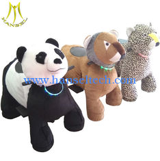 China Hansel amusement indoor games kids ride on plush motorized animals supplier