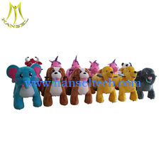 China Hansel motorized plush riding animals coin operated children rides car attractions for children supplier
