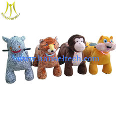 China Hansel  plush toys stuffed animals on wheels plush animal electric scooter supplier