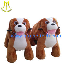 China Hansel  hot sale children plush battery operated zoo animal toys horse on wheels supplier
