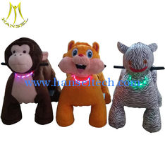 China Hansel shopping mall indoor rides electric plush animal scooters supplier