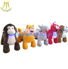 China Hansel amusement park children rides electric mountable animal plush ride supplier