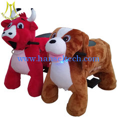 China Hansel kids happy rides on animal motorized plush riding animals supplier