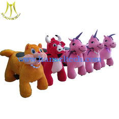 China Hansel hot selling coin animals panda scooter plush rideable motorized animals supplier