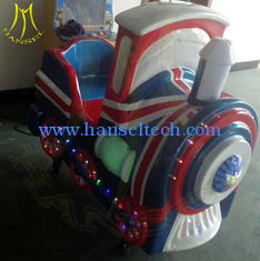 China Hansel Used fiber glass kiddie rides happy riding funny racing car supplier