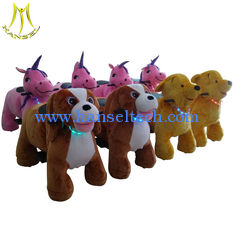 China Hansel plush riding animals kids rides on electronic animal scooters supplier