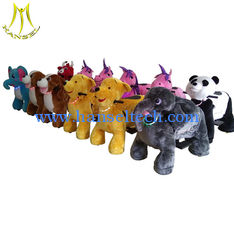 China Hansel theme park equipment walking electric plush motorized animals supplier