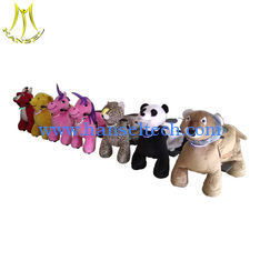 China Hansel   baby walker manufacturer horse carriage wheels plush rocking ride on animal supplier