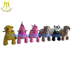China Hansel  coin operated plush outdoor ride walking animals for shopping mall supplier
