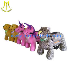China Hansel   hot coin operated rideable horse toys plush animal toy rides supplier