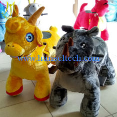 China Hansel  plush animal petting zoo kids riding horse toy for sale supplier