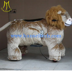 China Hansel motorized plush riding animals plush animal petting zoo kids riding horse toy for sale supplier