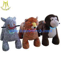 China Hansel chilldren pedal car motorized animal walking plush ride for sale supplier