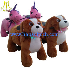 China Hansel amusement playground electric animal battery motorized plush ride supplier