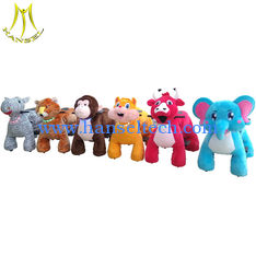 China Hansel children amusement park rides motorized plush riding animals supplier