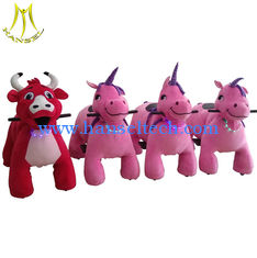 China Hansel Guangzhou safari toy electric motorized plush riding animals for kids supplier