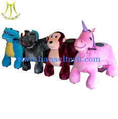 China Hansel hot-seling battery operated toy unicorn motorized plush animal in mall supplier